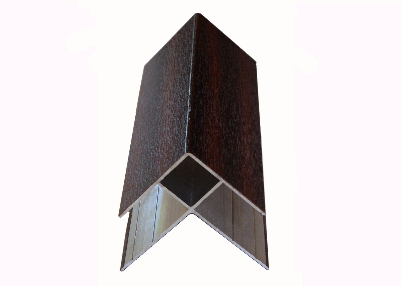 Универсальный профиль алюминиевый 3м внешний угол цвет Клен - фото - 6